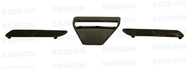 Seibon 08-09 Mitsubishi Evo X Carbon Fiber Hood Scoop - Only Fits OEM Hoods (Not Seibon Hoods) - Main Product View