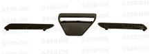 Load image into Gallery viewer, Seibon 08-09 Mitsubishi Evo X Carbon Fiber Hood Scoop - Only Fits OEM Hoods (Not Seibon Hoods) - Main Product View