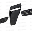 Load image into Gallery viewer, Seibon 08-09 Mitsubishi Evo X Carbon Fiber Hood Scoop - Only Fits OEM Hoods (Not Seibon Hoods) - Side View