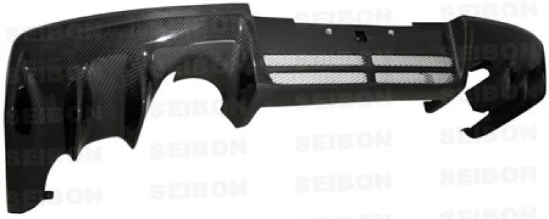 Seibon 08-09 Mitsubishi Evo X OEM-style Carbon Fiber Rear Diffuser - Side View