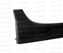 Load image into Gallery viewer, Seibon 08-09 Mitsubishi Evo X OEM-style Carbon Fiber Side Skirts - Side View