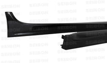 Load image into Gallery viewer, Seibon 08-09 Mitsubishi Evo X OEM-style Carbon Fiber Side Skirts - Installation View
