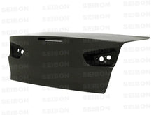 Load image into Gallery viewer, Seibon 08-09 Mitsubishi Evo X OEM-style Carbon Fiber Trunk Lid - Detail View