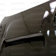 Load image into Gallery viewer, Seibon 08-09 Subaru WRX/STi CW-style Carbon Fiber Hood - Back View