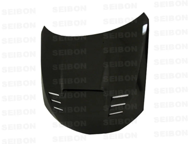 Seibon 08-09 Subaru WRX/STi CWII-style Carbon Fiber Hood - Side View