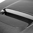 Load image into Gallery viewer, Seibon 08-09 Subaru WRX/STi OEM Carbon Fiber Hood - Back View