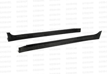 Load image into Gallery viewer, Seibon 08-10 Mitsubishi Evo X VR-style Carbon Fiber Side Skirts - Installation View