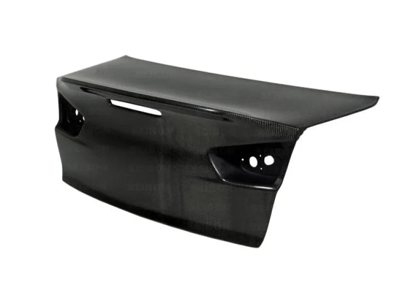 Seibon 08-10 Mitsubishi Lancer Evo X CSL-Style Carbon Fiber Trunk/Hatch - Installation View