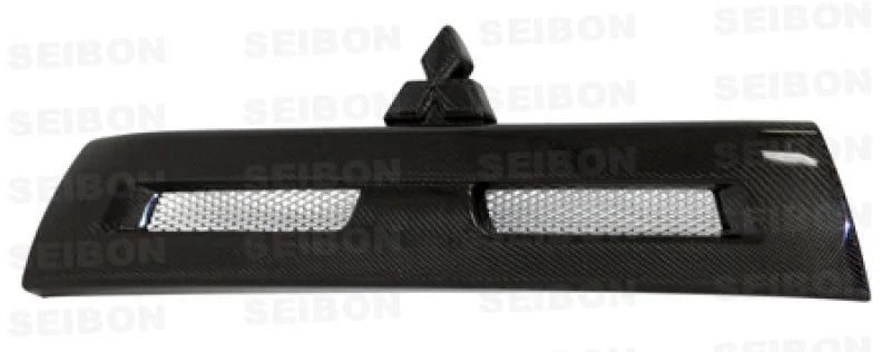 Seibon 08-10 Mitsubishi Lancer Evo X OEM Carbon Fiber Front Grill - Side View