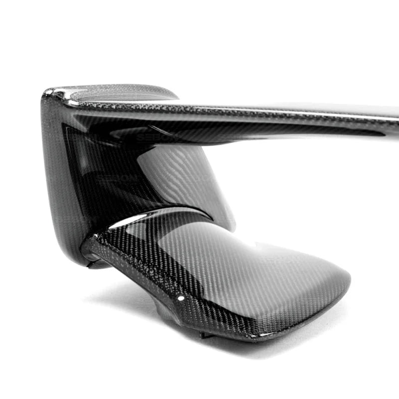 Seibon 08-10 Subaru WRX/STi 4dr OEM-style Carbon Fiber Rear Spoiler - Side View