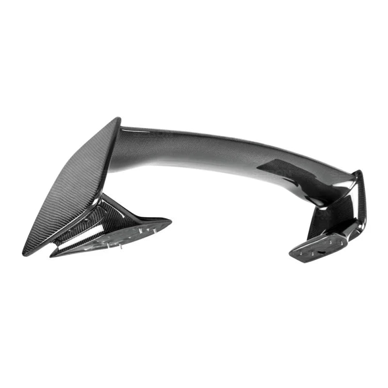 Seibon 08-10 Subaru WRX/STi 4dr OEM-style Carbon Fiber Rear Spoiler - Back View