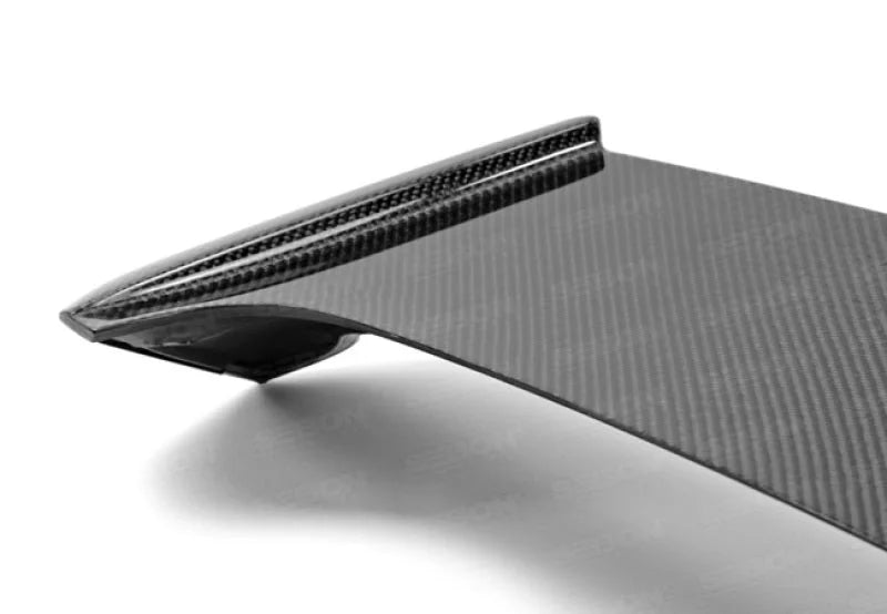 Seibon 08-10 Subaru WRX/STi Hatchback OEM-style Carbon Fiber Rear Spoiler Shaved - Main Product View