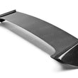 Load image into Gallery viewer, Seibon 08-10 Subaru WRX/STi Hatchback OEM-style Carbon Fiber Rear Spoiler Shaved - Side View