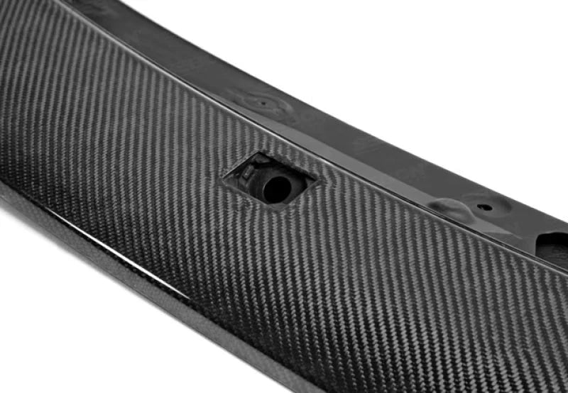 Seibon 08-10 Subaru WRX/STi Hatchback OEM-style Carbon Fiber Rear Spoiler Shaved - Installation View