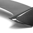 Load image into Gallery viewer, Seibon 08-10 Subaru WRX/STi Hatchback OEM-style Carbon Fiber Rear Spoiler w/ LED Cutout - Main Product View