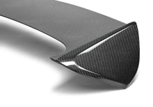 Load image into Gallery viewer, Seibon 08-10 Subaru WRX/STi Hatchback OEM-style Carbon Fiber Rear Spoiler w/ LED Cutout - Main Product View