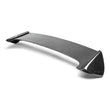 Load image into Gallery viewer, Seibon 08-11 Subaru WRX/STi Hatchback STI-Style Carbon Fiber Rear Spoiler w/ LED Light Included - Side View