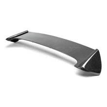 Load image into Gallery viewer, Seibon 08-11 Subaru WRX/STi Hatchback STI-Style Carbon Fiber Rear Spoiler w/ LED Light Included - Side View
