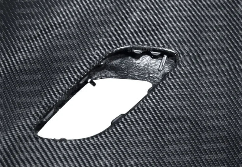 Seibon 08-12 BMW E90 M3 4dr OEM Style Carbon Fiber Hood - Side View