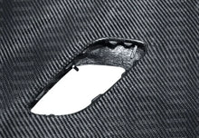 Load image into Gallery viewer, Seibon 08-12 BMW E90 M3 4dr OEM Style Carbon Fiber Hood - Side View