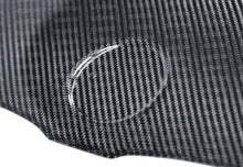 Load image into Gallery viewer, Seibon 08-12 BMW E90 M3 4dr OEM Style Carbon Fiber Hood - Installation View