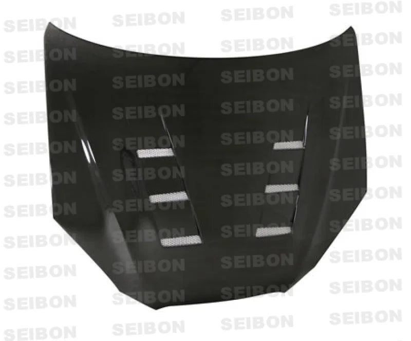 Seibon 08-12 Hyundai Genesis Coupe TS Carbon Fiber Hood - Side View