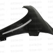 Load image into Gallery viewer, Seibon 08-12 Mitsubishi Evo X 10mm Wider Carbon Fiber Fenders - Installation View