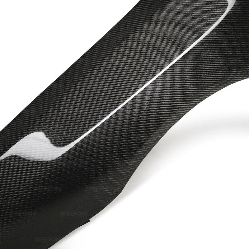 Seibon 08-12 Mitsubishi Evo X 10mm Wider Carbon Fiber Fenders - Additional View 8