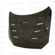 Load image into Gallery viewer, Seibon 08-12 Mitsubishi Evo X TS-style Carbon Fiber Hood - Main Product View