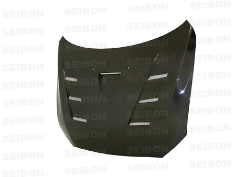 Seibon 08-12 Mitsubishi Evo X TS-style Carbon Fiber Hood - Main Product View