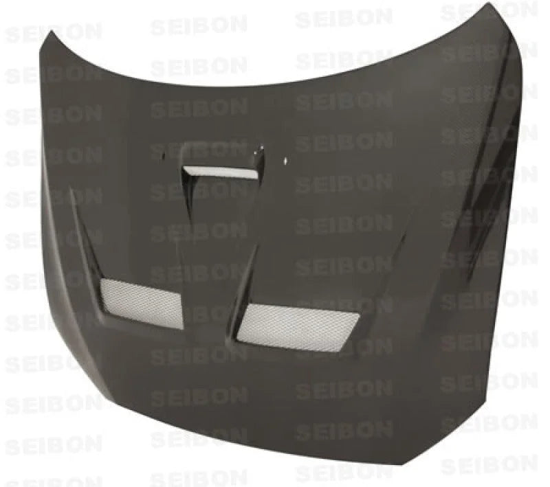 Seibon 08-12 Mitsubishi Evolution X CW-style Carbon Fiber Hood - Main Product View