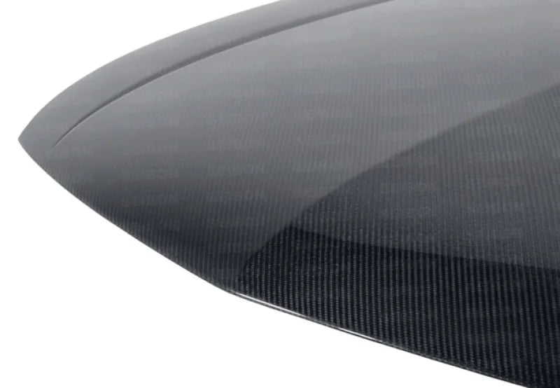 Seibon 09-10 Acura TSX OEM-style Carbon Fiber Hood - Back View