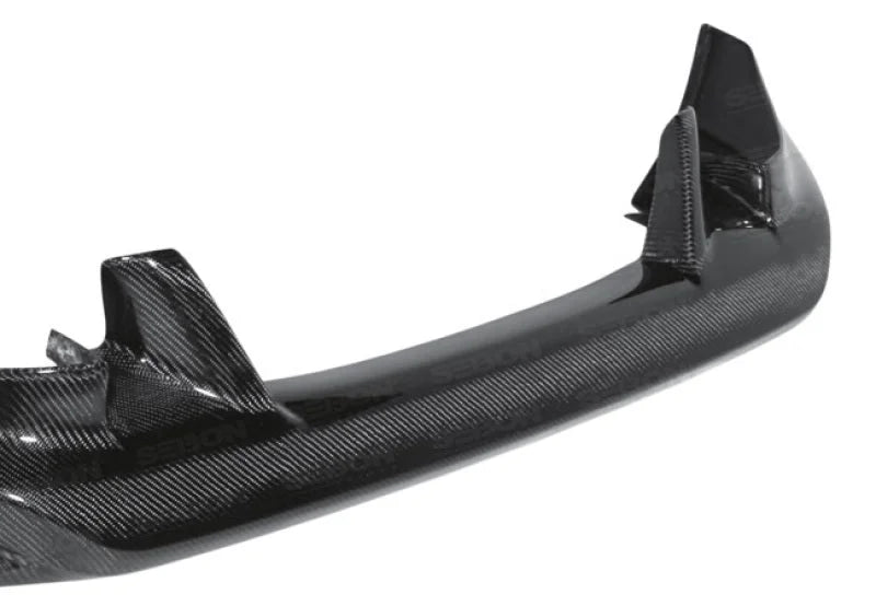 Seibon 09-10 Nissan 370Z NS Carbon Fiber Front Lip - Back View