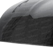 Load image into Gallery viewer, Seibon 09-10 Nissan 370Z TS Carbon Fiber Hood - Back View