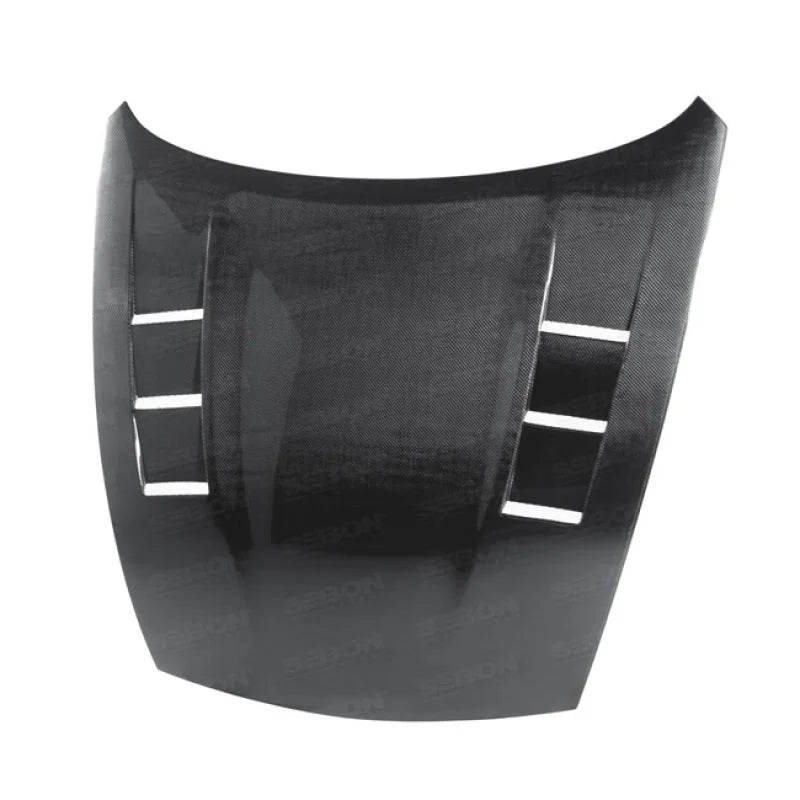 Seibon 09-10 Nissan 370Z TS Carbon Fiber Hood - Installation View