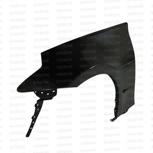 Load image into Gallery viewer, Seibon 09-10 Nissan 370z 10mm Wider Carbon Fiber Fenders - Back View