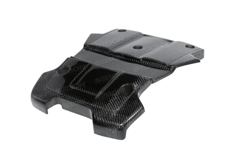 Seibon 09-10 Nissan 370z Carbon Fiber Engine Cover - Side View