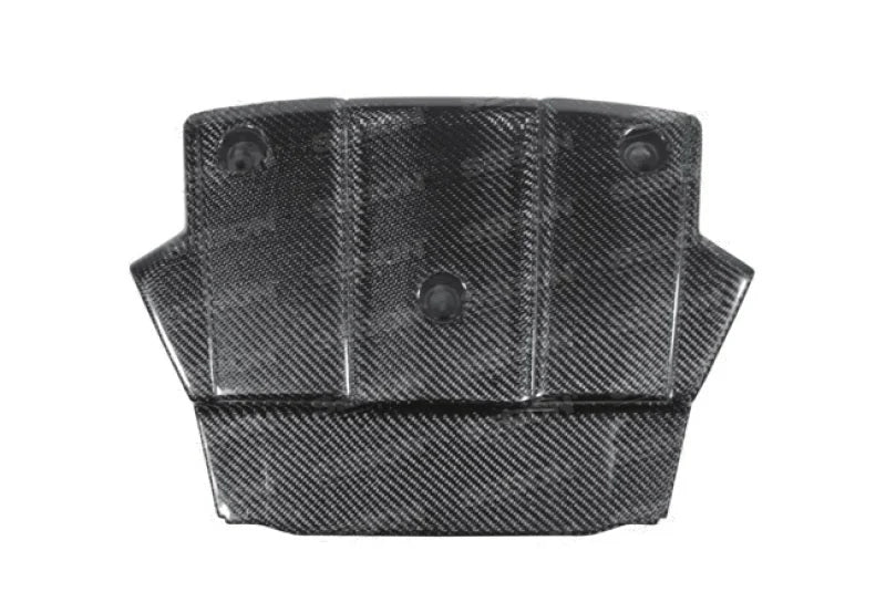 Seibon 09-10 Nissan 370z Carbon Fiber Engine Cover - Back View