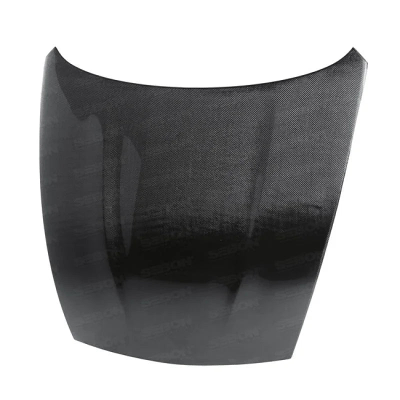 Seibon 09-10 Nissan 370z OEM-style Carbon Fiber Hood - Side View