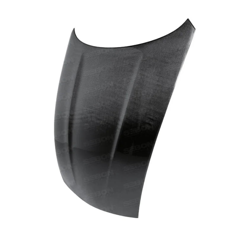 Seibon 09-10 Nissan 370z OEM-style Carbon Fiber Hood - Back View