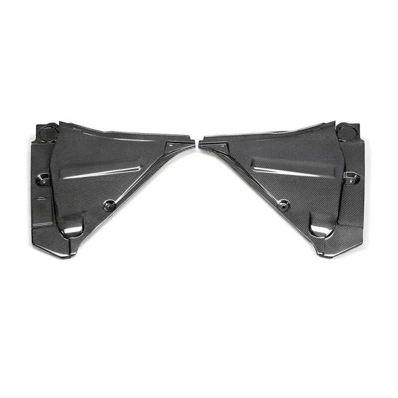 Seibon 09-10 Nissan GT-R R35 Carbon Fiber Cooling Plate - Back View