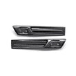 Load image into Gallery viewer, Seibon 09-10 Nissan GTR R35 Carbon Fiber Fender Duct Logos (Pair) - Side View