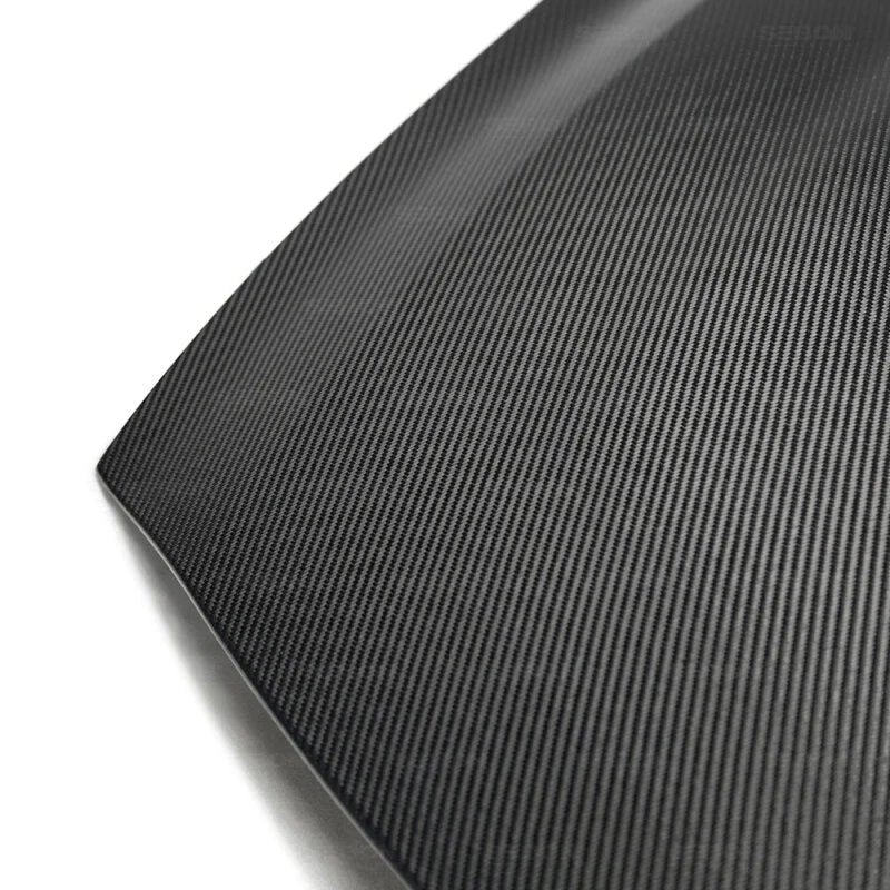 Seibon 09-10 Nissan GTR R35 OEM Carbon Fiber Hood - Back View