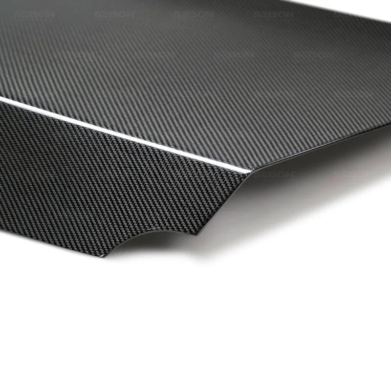 Seibon 09-10 Nissan GTR R35 OEM Carbon Fiber Trunk/Hatch - Back View