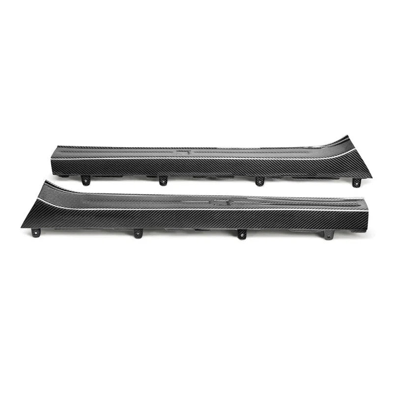 Seibon 09-10 Nissan GTR R35 OEM Style Carbon Fiber Door Sills (Pair) - Main Product View