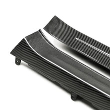 Load image into Gallery viewer, Seibon 09-10 Nissan GTR R35 OEM Style Carbon Fiber Door Sills (Pair) - Back View