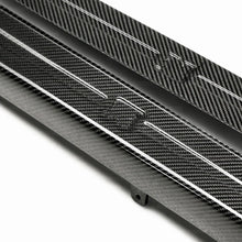 Load image into Gallery viewer, Seibon 09-10 Nissan GTR R35 OEM Style Carbon Fiber Door Sills (Pair) - Installation View
