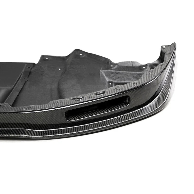 Seibon 09-10 Nissan GTR R35 VS Style Carbon Fiber Front Lip - Side View