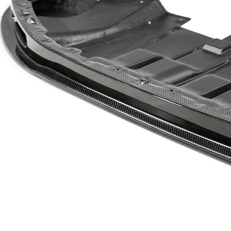 Seibon 09-10 Nissan GTR R35 VS Style Carbon Fiber Front Lip - Back View