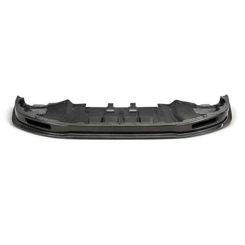 Seibon 09-10 Nissan GTR R35 VS Style Carbon Fiber Front Lip - Installation View